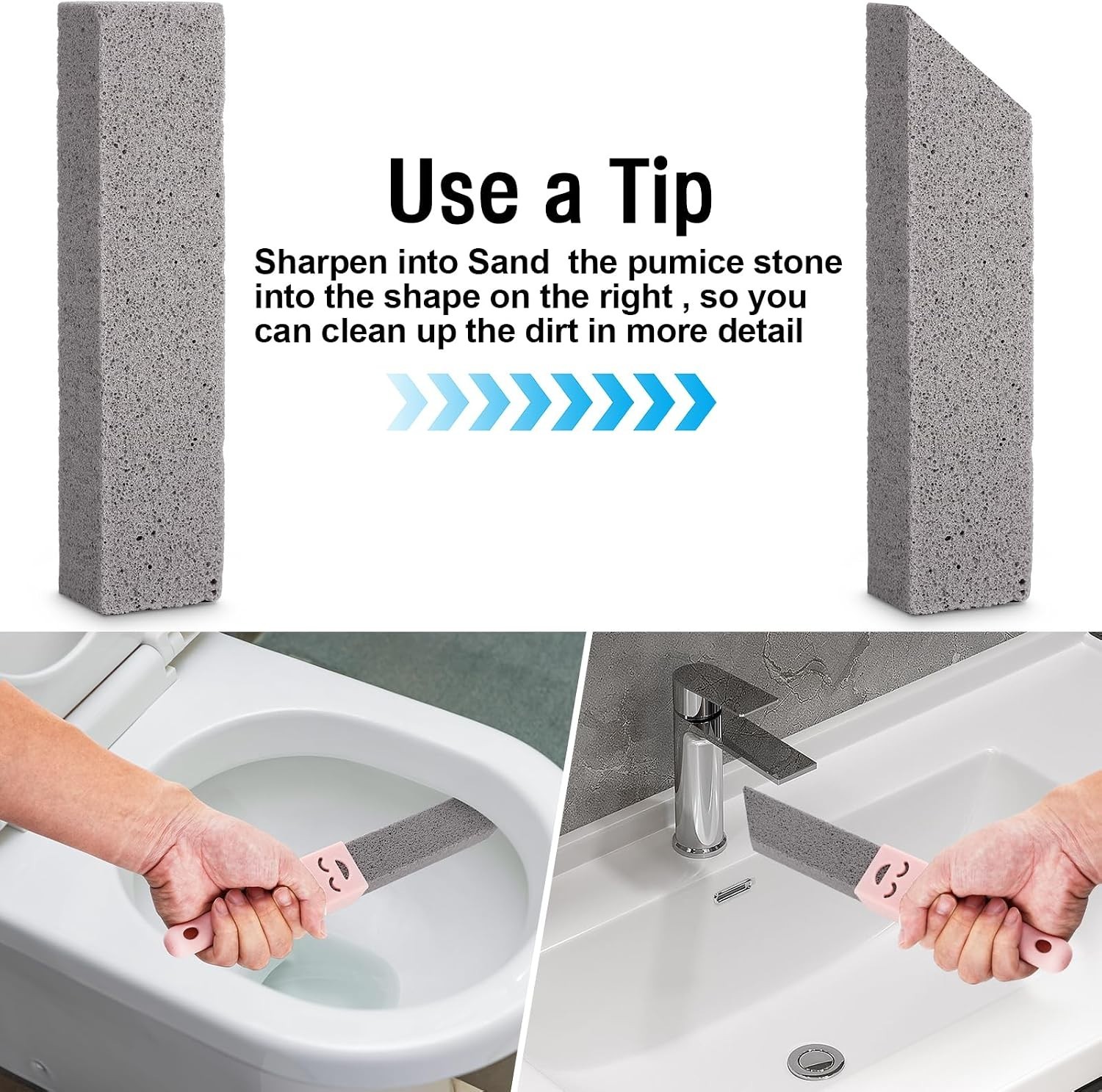 Eco-friendly Pumice Cleaner Sticks for Toilets – Pack of 68