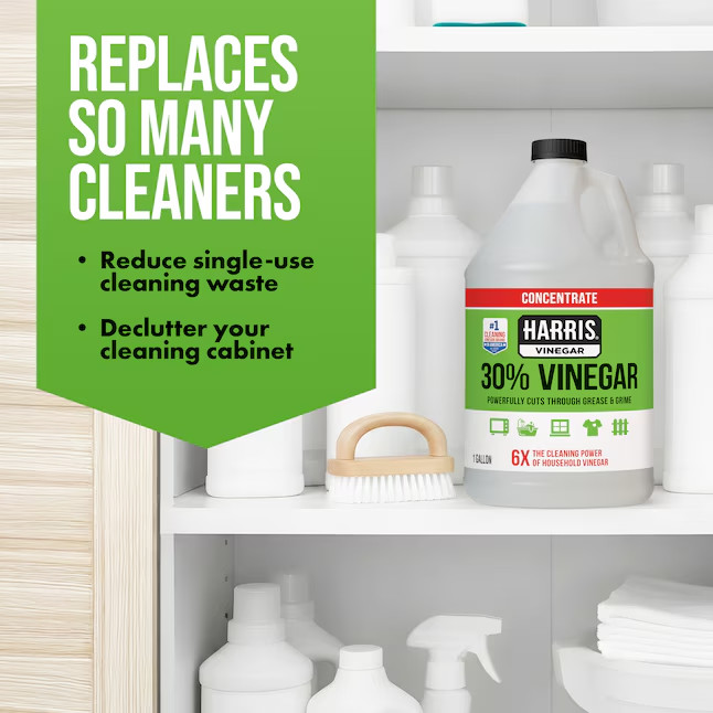 3 Pack Harris 30% Concentrated Vinegar Multi-Purpose Home Outdoor 1 Gallon Bulk