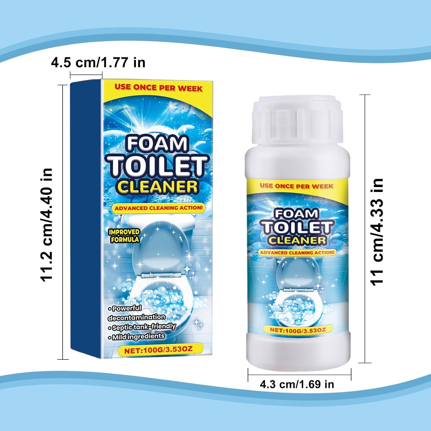 Foam Toilet Cleaner, 2025 NewToilet BowlCleaner, Advanced Toilet Cleaner for Hom