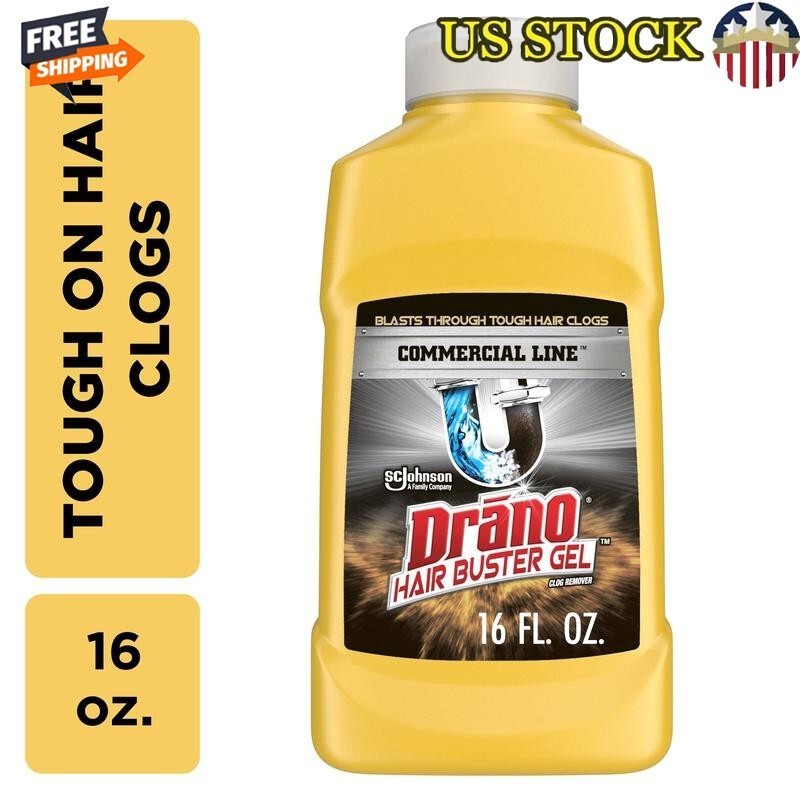 Hair Clog Remover Gel Professional Strength 16oz Effective Pipes Safe Septic New