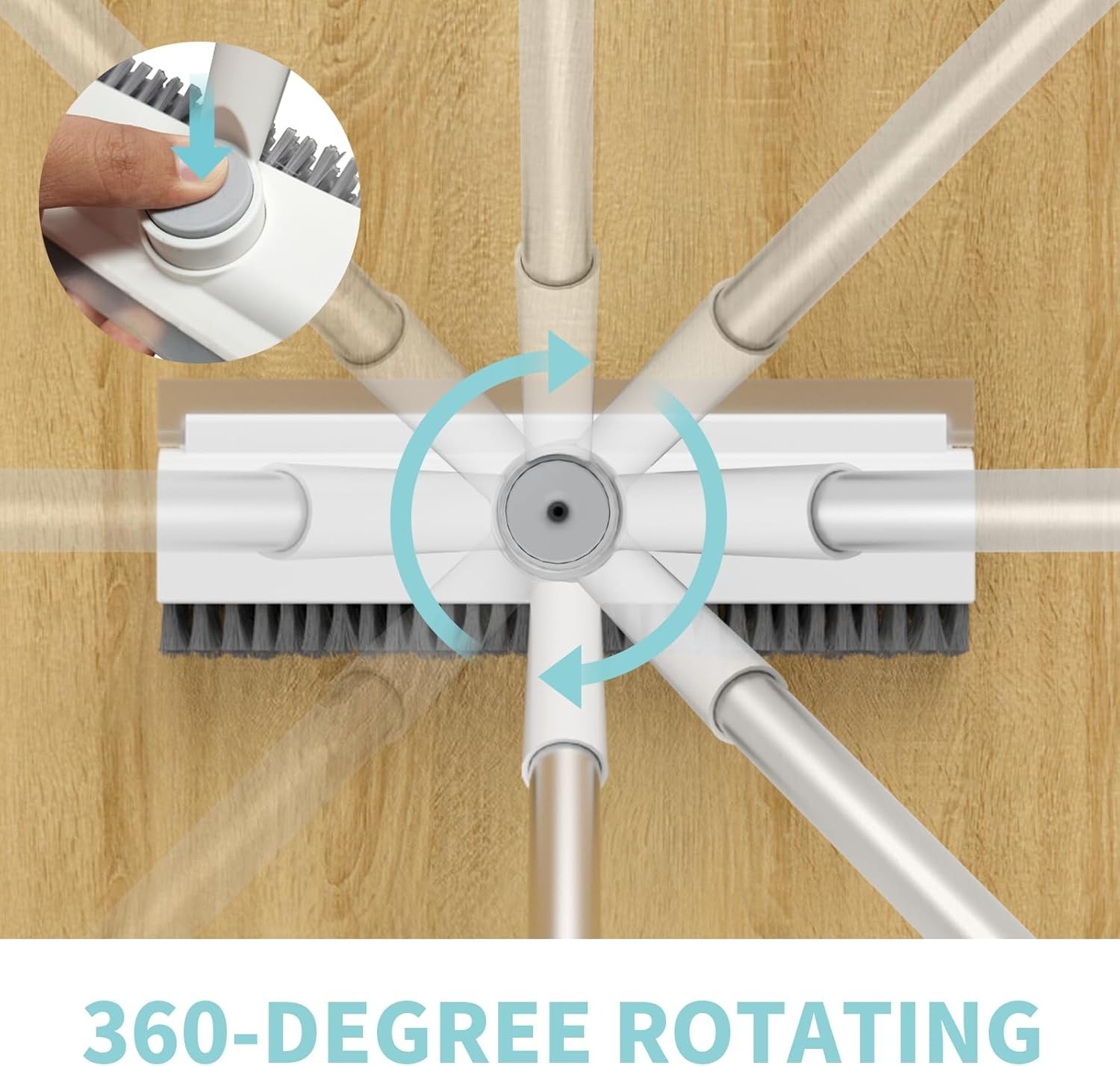Floor Scrubber with Durable PVC Bristles for Ultimate Surface Cleaning
