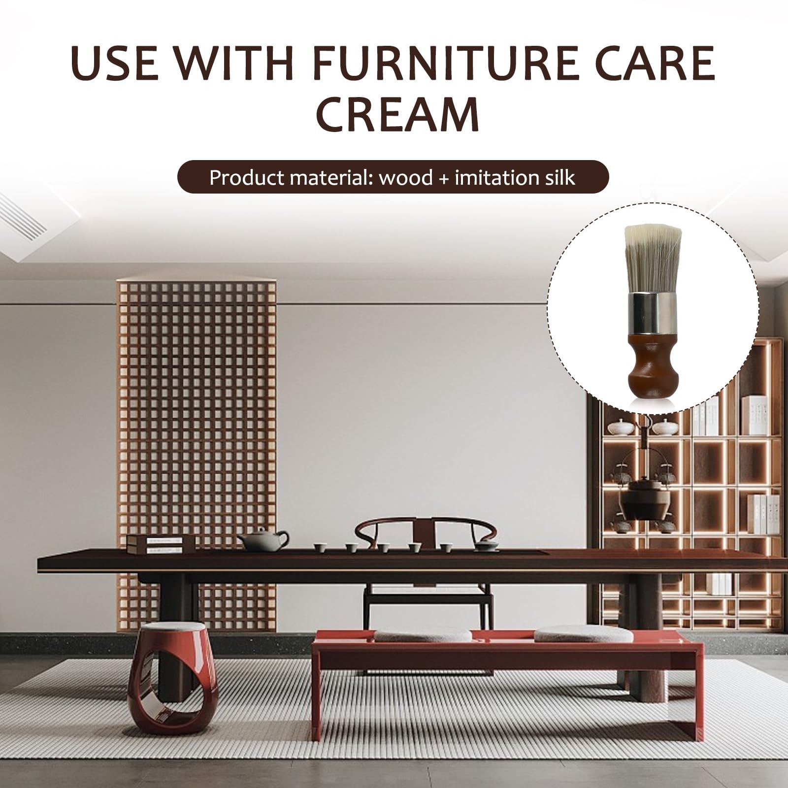 Leather Brush for Furniture Repair,Leather Cleaning Brush with Comfortable Ha…