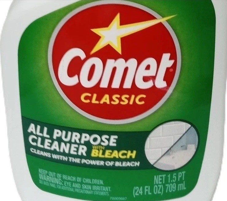 3 PACK- Comet All Purpose Cleaner With Bleach for Bathroom Kitchen 24 Fl Oz DTBF