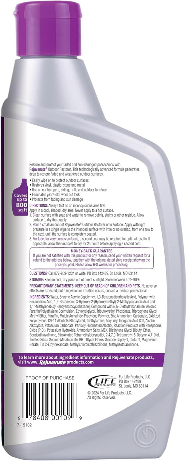 Outdoor Restorer, 16 Ounces, Restores Faded and Weathered Outdoor Surfaces Such