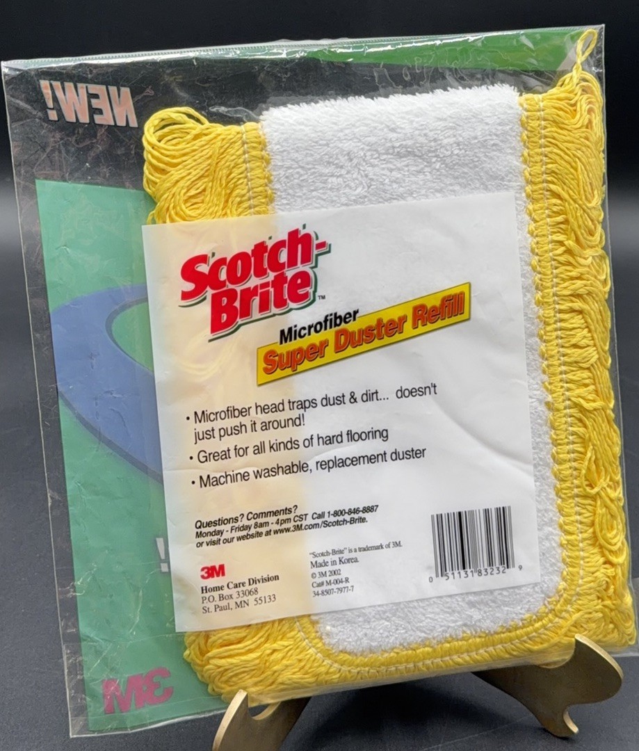 NIP 3M Scotch-Brite Microfiber Super Duster Refill HTF DISCONTINUED New Sealed