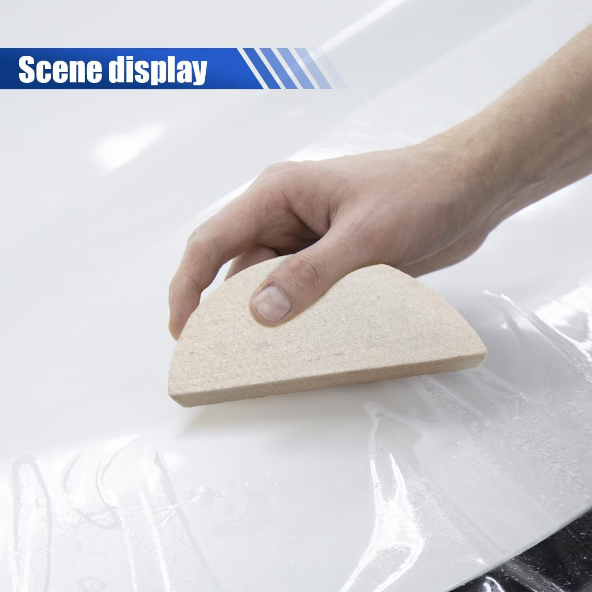 3PCS Soft Wool Felt Squeegee for Vinyl – Shrink Wool Squeegee Car Window Tint To