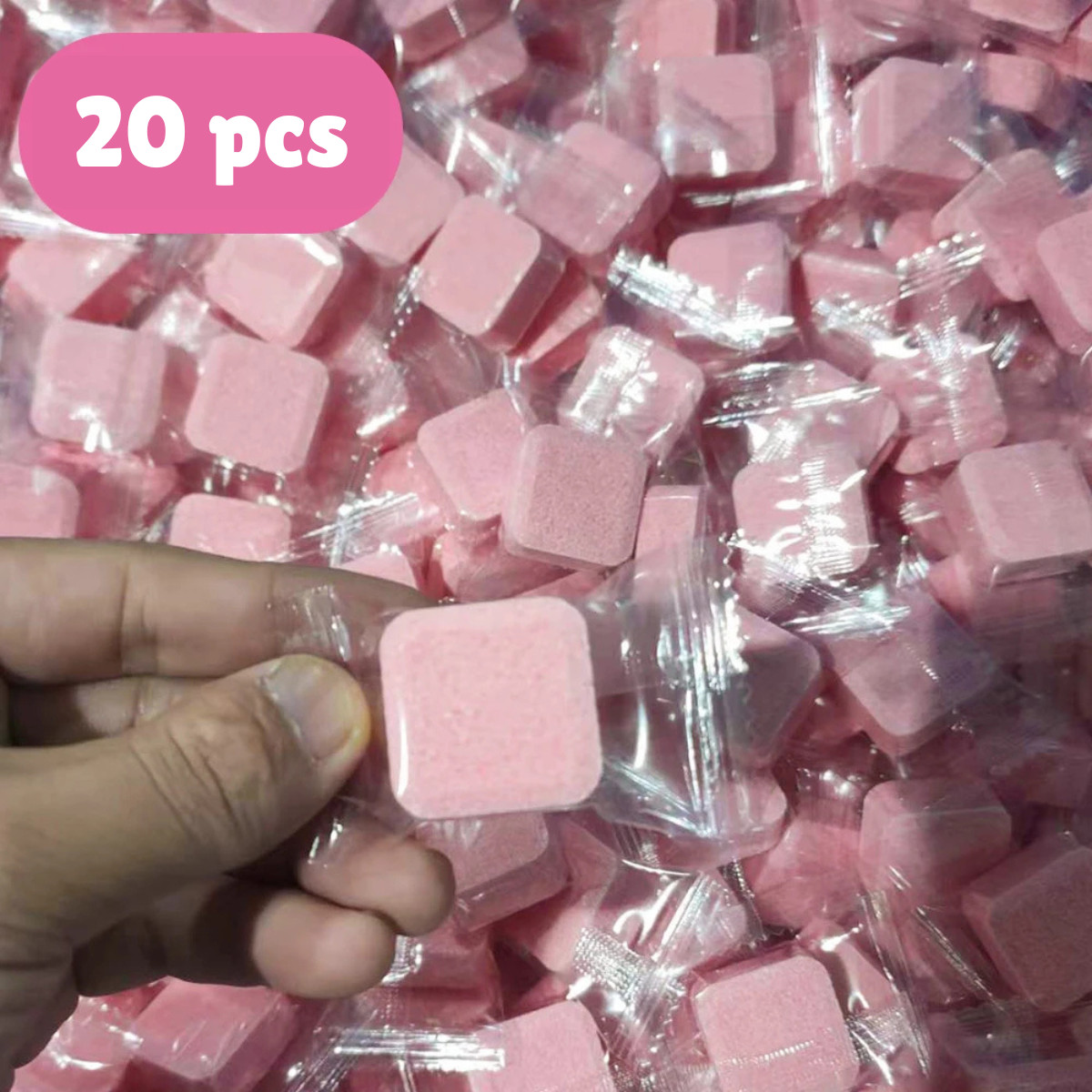 20Pcs Toilets Cleaning Effervescent Tablet Toilet Cleaner Deodorant Remover