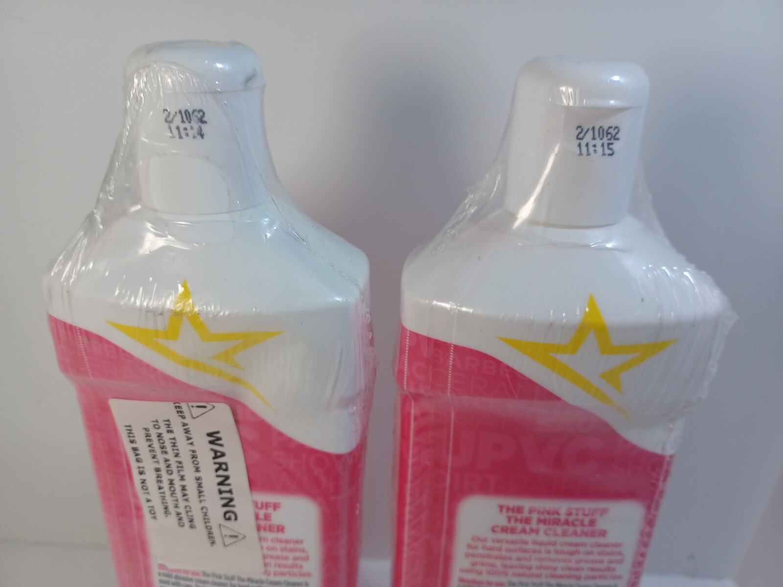 2 The Pink Stuff Stardrops Miracle Cream Cleaner 16.91oz bottle VEGAN