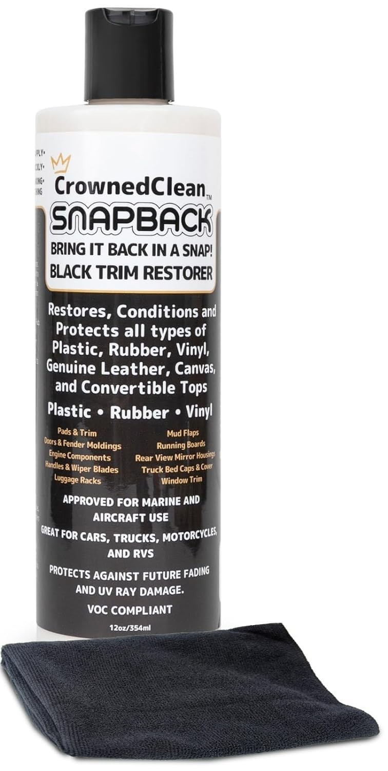 Solution Finish Black Plastic Vinyl Trim Restorer Use for Car Truck Detail 12 oz