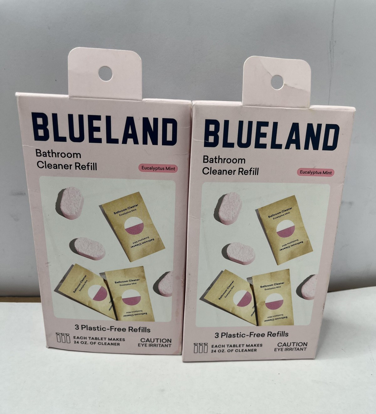 Blueland Bathroom Cleaner Refill Tablets Eucalyptus Mint 3ct Lot 2 Eco Friendly