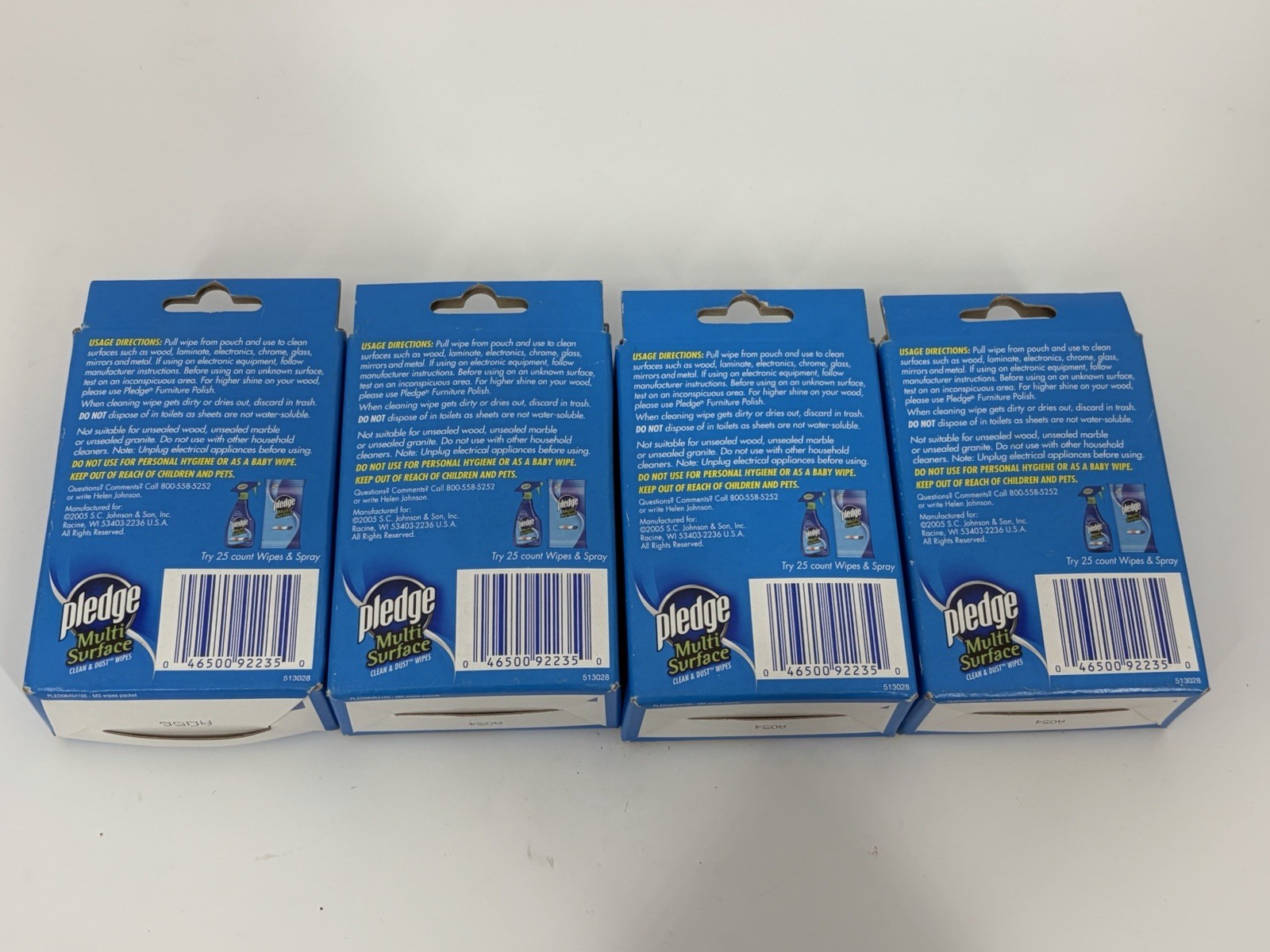 Pledge Multi Surface Clean Dust Wipes Lot of 4 Boxes 12 Total Discontinued