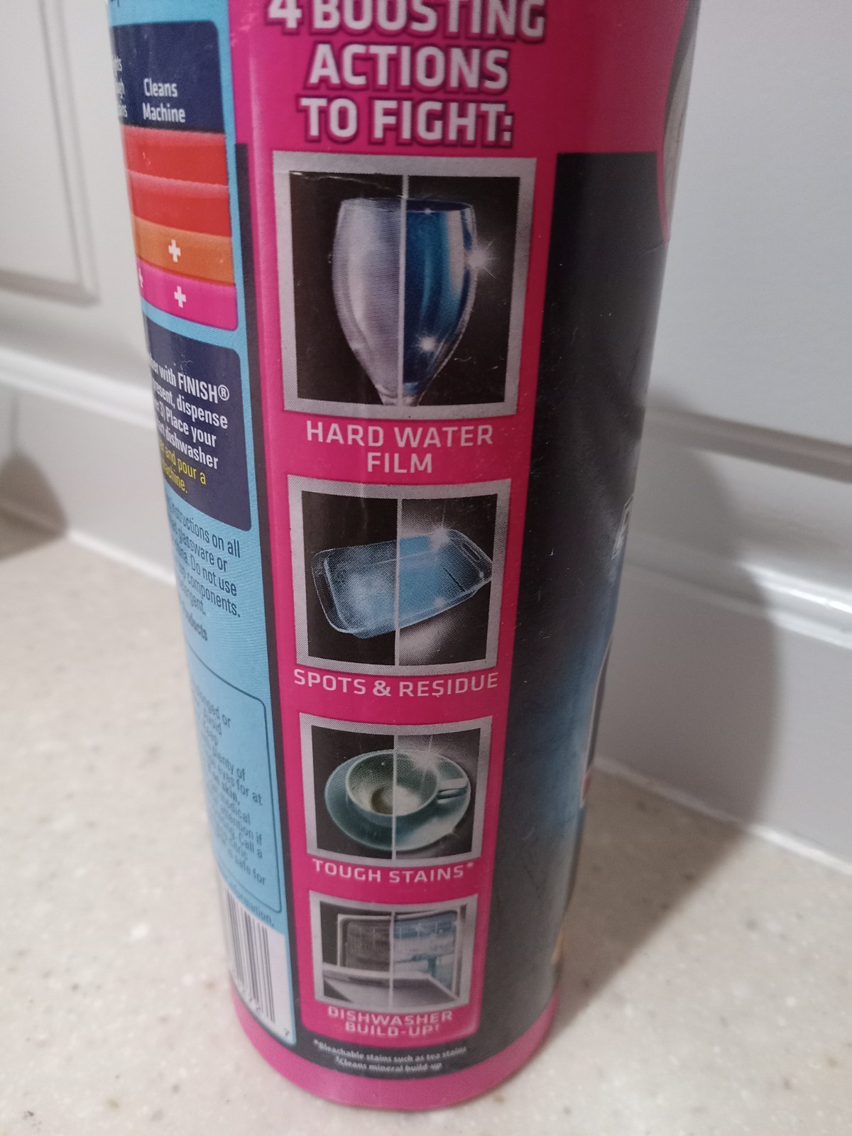 NOS 2012 Finish Hard Water Booster Powder 14 Ounces Lemon Sparkle Used- 2/3 full