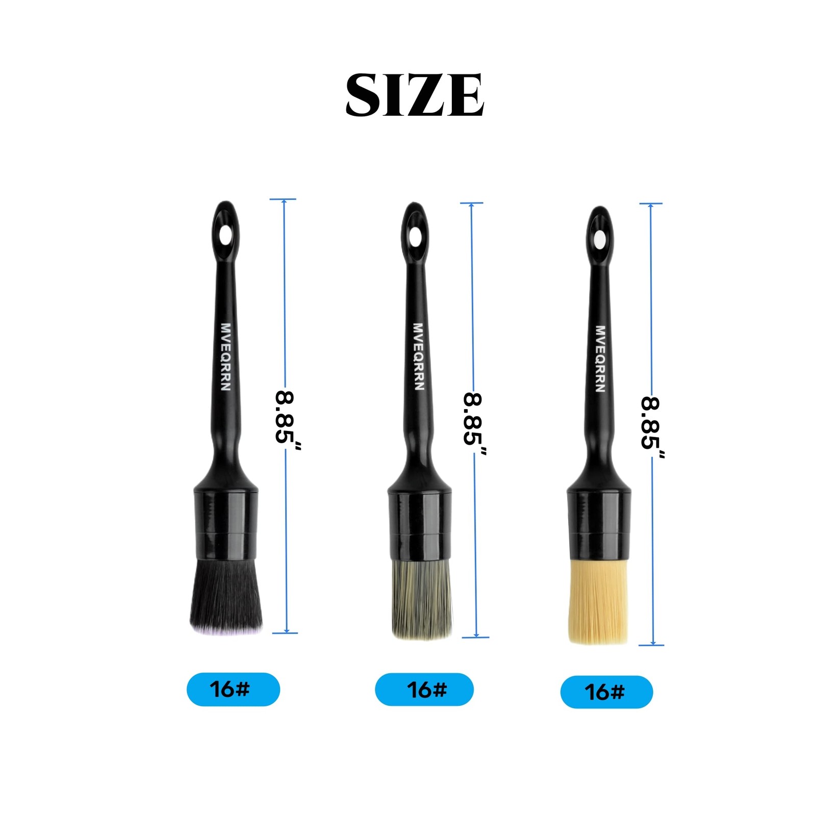 3pcs Car Detailing Brush Set-1pcs Boars Hair Car Detailing Brushes,1pcs Ultra…