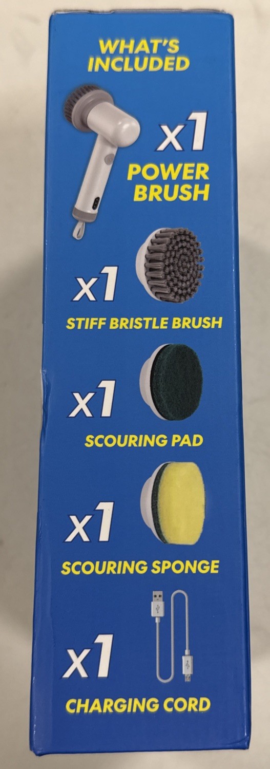 Electric Power Scrubber Essential Kit Rechargeable Lightweight Waterproof NEW