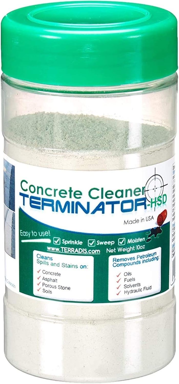 Terminator HSD Concrete Oil Stain Remover 10 Oz Eco Friendly