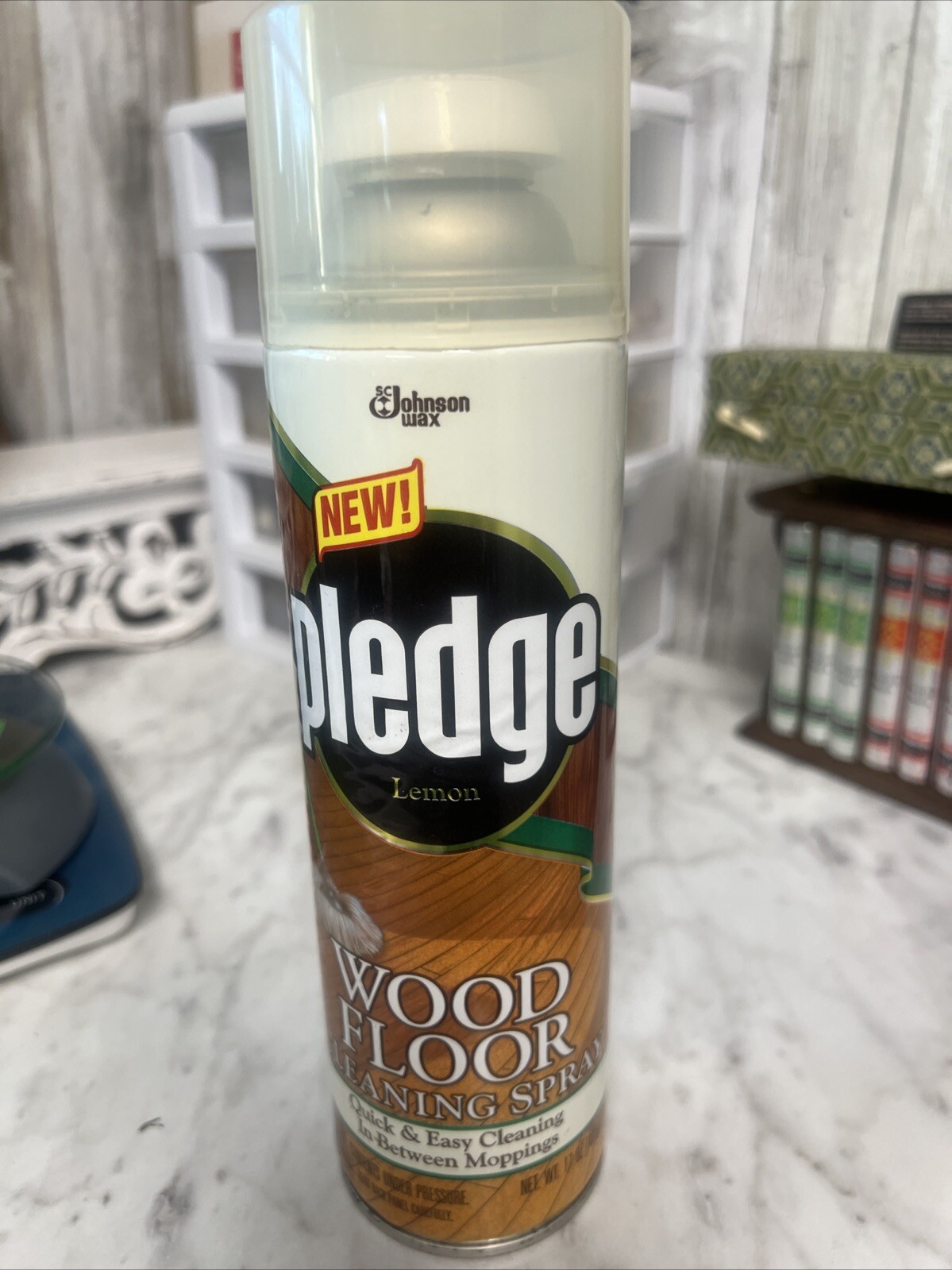 VINTAGE 1998 New Pledge 17 Oz. Wood Floor Cleaning Spray Discontinued Prop