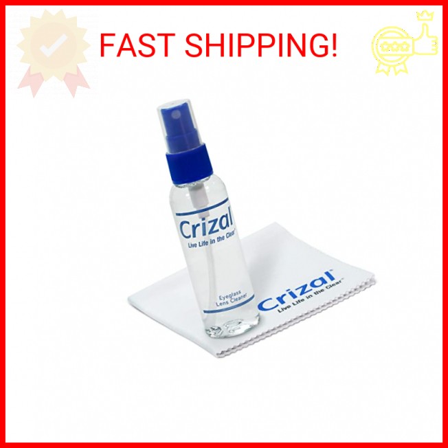 Crizal Eyeglass Lens Cleaner Bundle, Doctor Recommended for Anti Reflective Lens