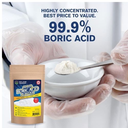 99.99% Pure Boric Acid Powder – Multi-Purpose Cleaner, Garden Use, Laundry