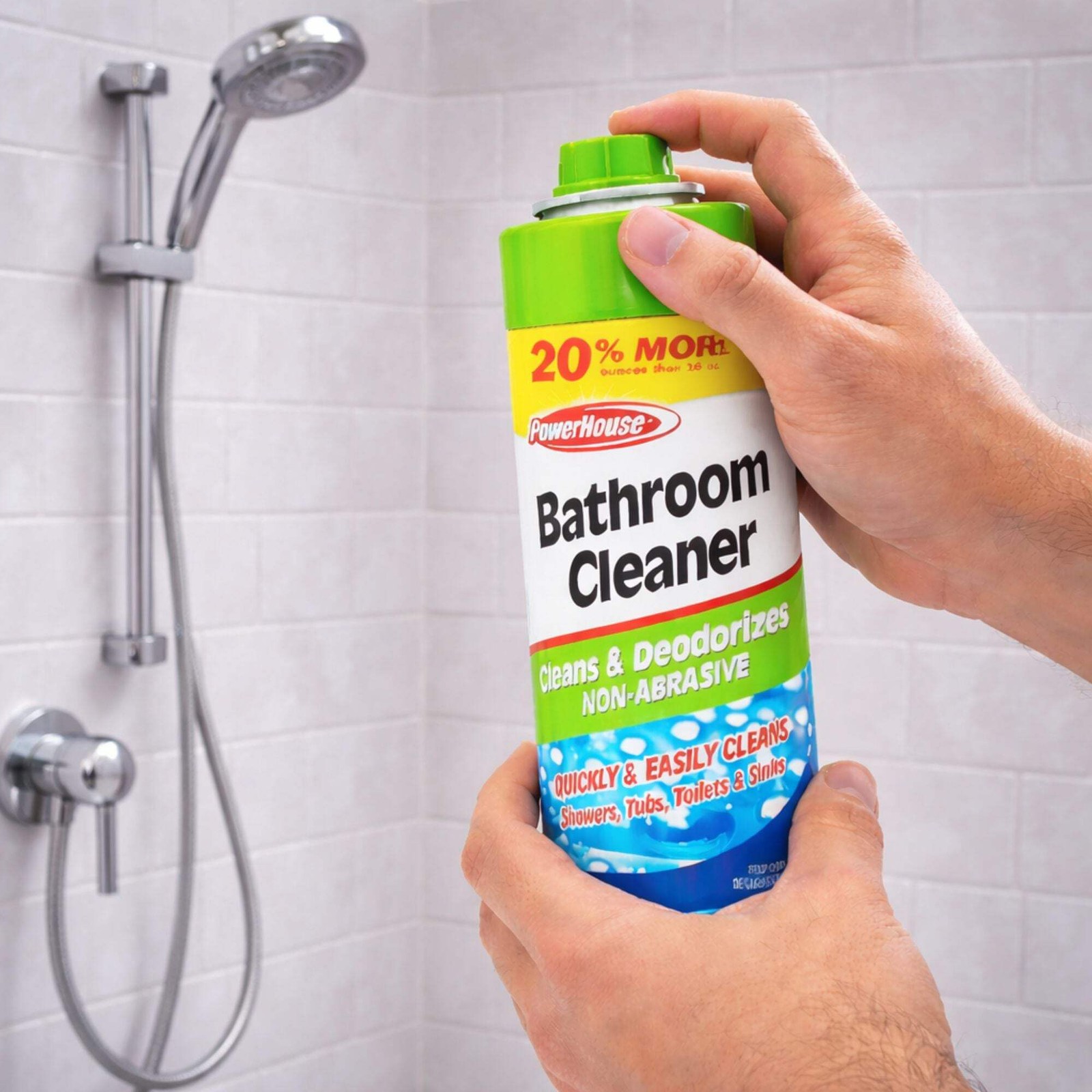 12oz Bathroom Cleaner Spray: Non-Abrasive Cleans Deodorizes PowerHouse