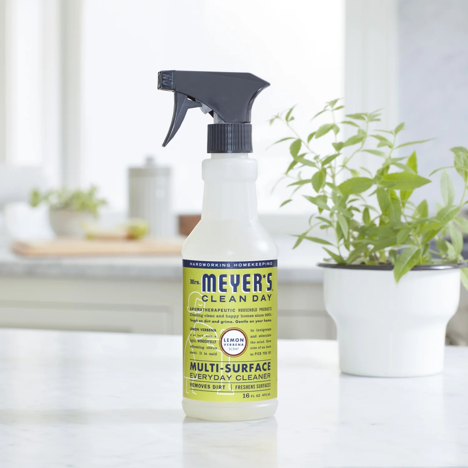 Clean Day Multi-Surface Everyday Cleaner, Lemon Verbena Scent, 16 Fl Oz Bottle