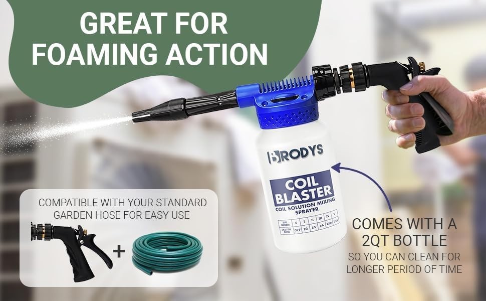 Mixing Sprayer for A/C, Refrigeration Coils, Air Conditioner Coils, Dilution …