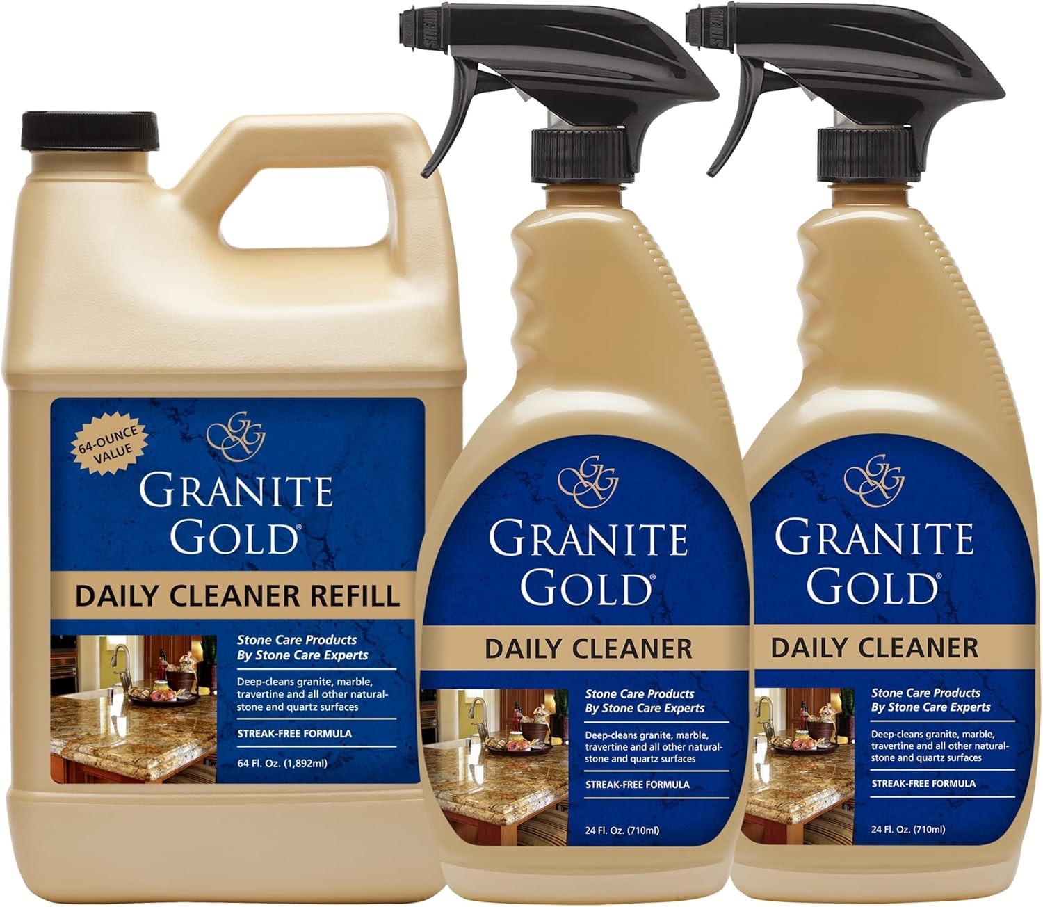 Granite Gold Daily Cleaner (1)64oz & (2)24oz