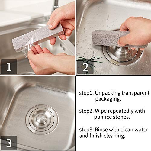 200 Pcs Pumice Cleaning Sticks – Scouring Stone Pads for Stains & Grime Removal