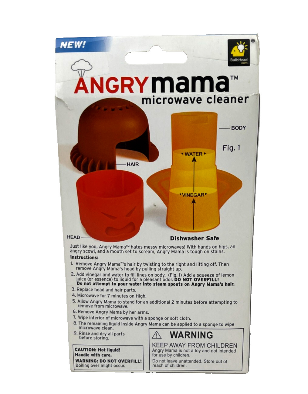 Angry Mama Microwave Cleaner Steam Clean 2015