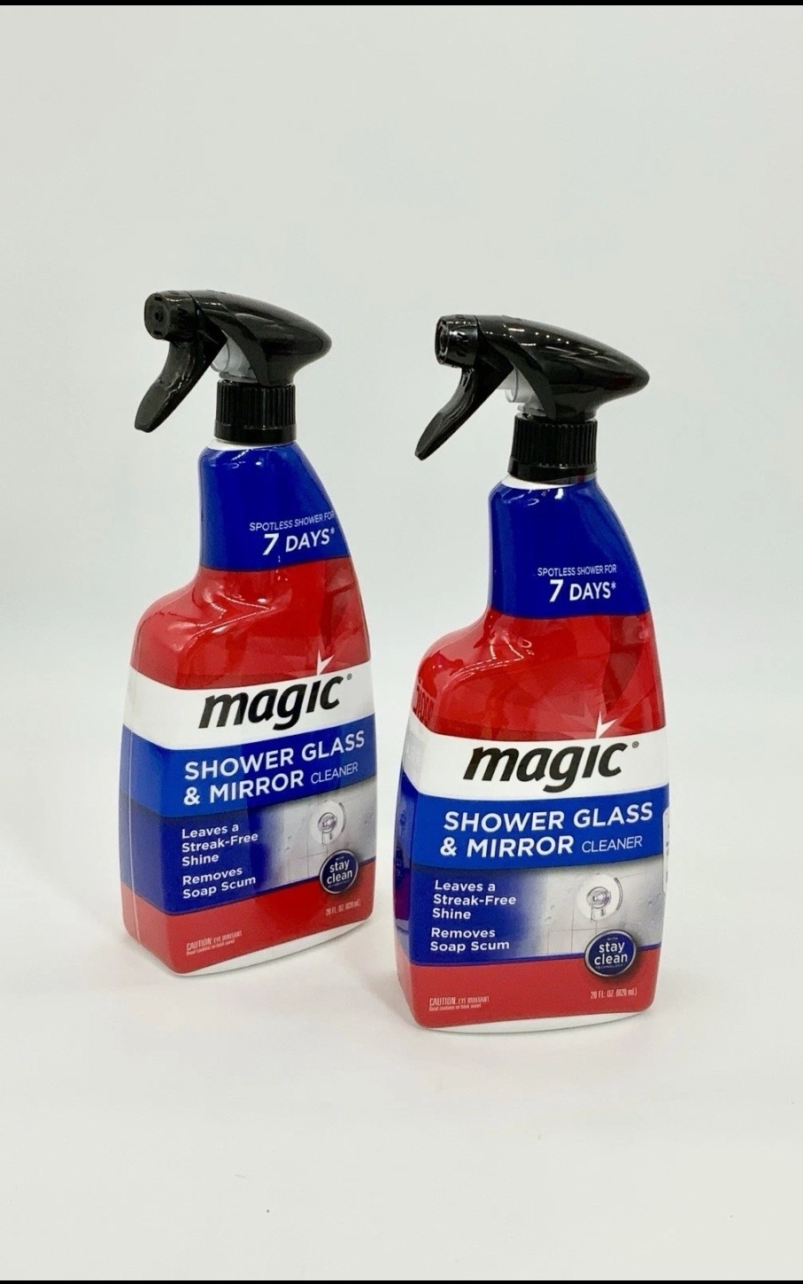 Magic Shower Glass & Mirror Glass Cleaning Spray Streak Free Shine – 2 Bottles!