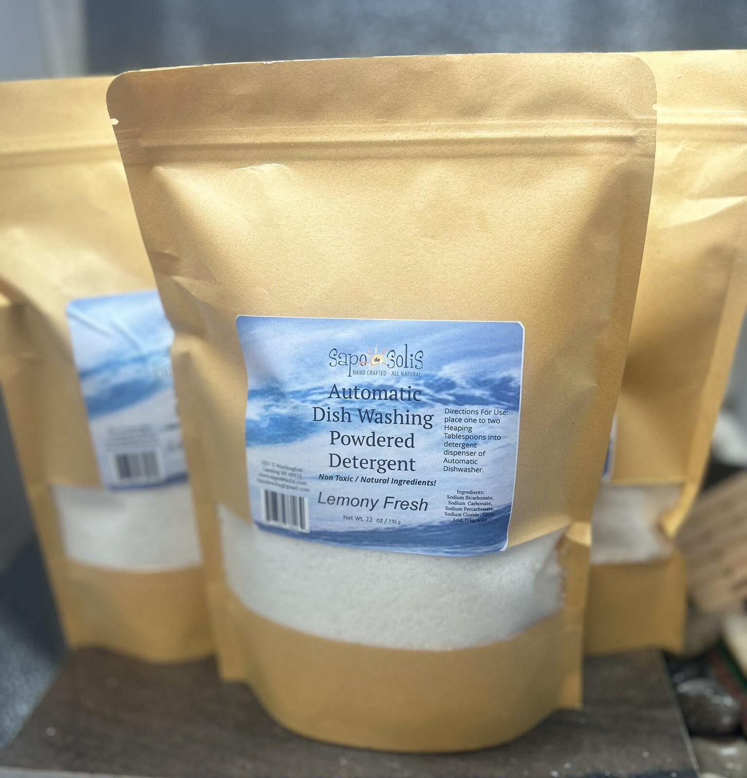 Chemical Free Dish Washer Detergent