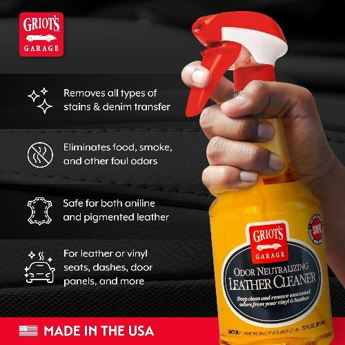 Odor Neutralizing Leather Cleaner 22oz – Cleans Leather & 22 Fl Oz (Pack of 1)