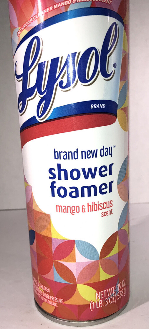 Lysol brand new day bathroom shower foamer Mango/Hibiscus Scent 19 oz-SHIP N 24H