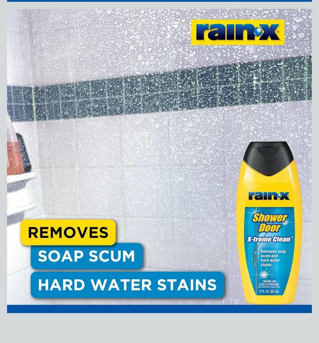 Rain-X X-treme Clean Shower Door Glass Cleaner, Scent Free 12 fl oz