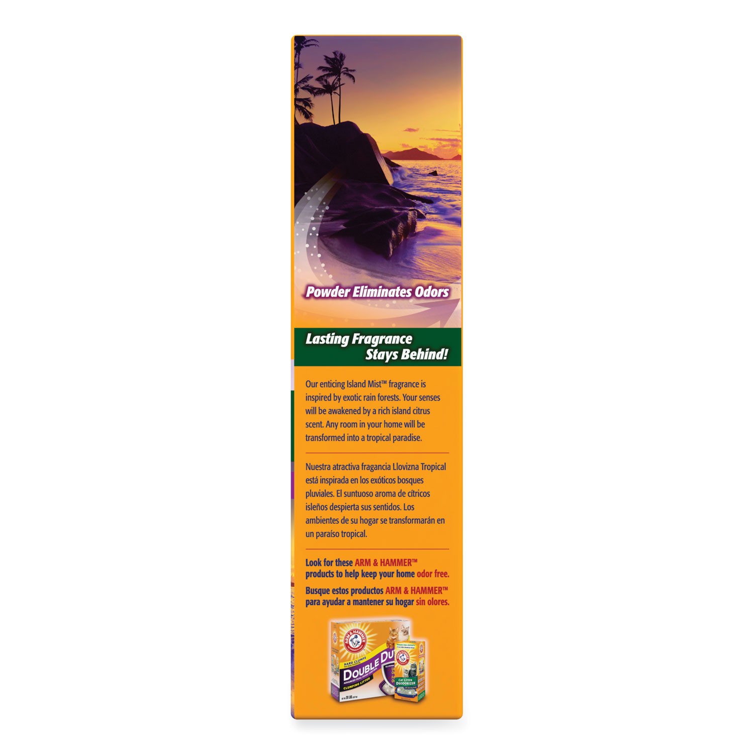 Arm & Hammer? Fresh Scentsations Carpet Odor Eliminator, Island Mist, 30 oz Box,