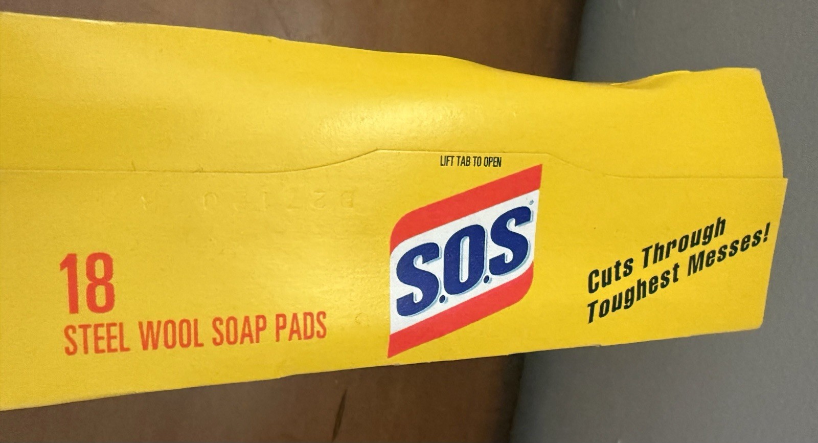 NOS Vintage 1995 S.O.S Steel Wool Soap Pads 18 Count Sealed Box