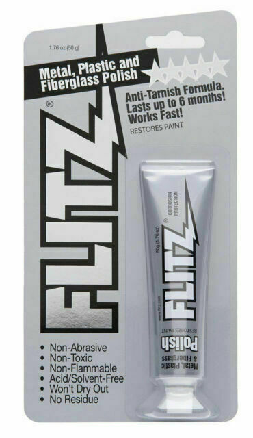 Flitz Paste Polish 1.76 50 gram Tube Silver Brass Stainless Chrome