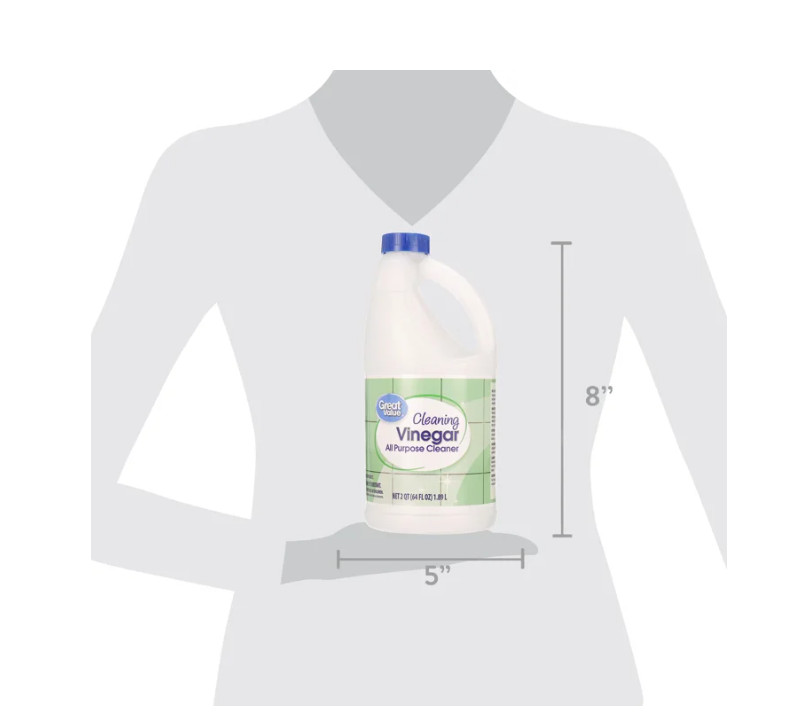 Great Value Cleaning Vinegar All-Purpose Cleaner, 64 fl oz, 8 PACK