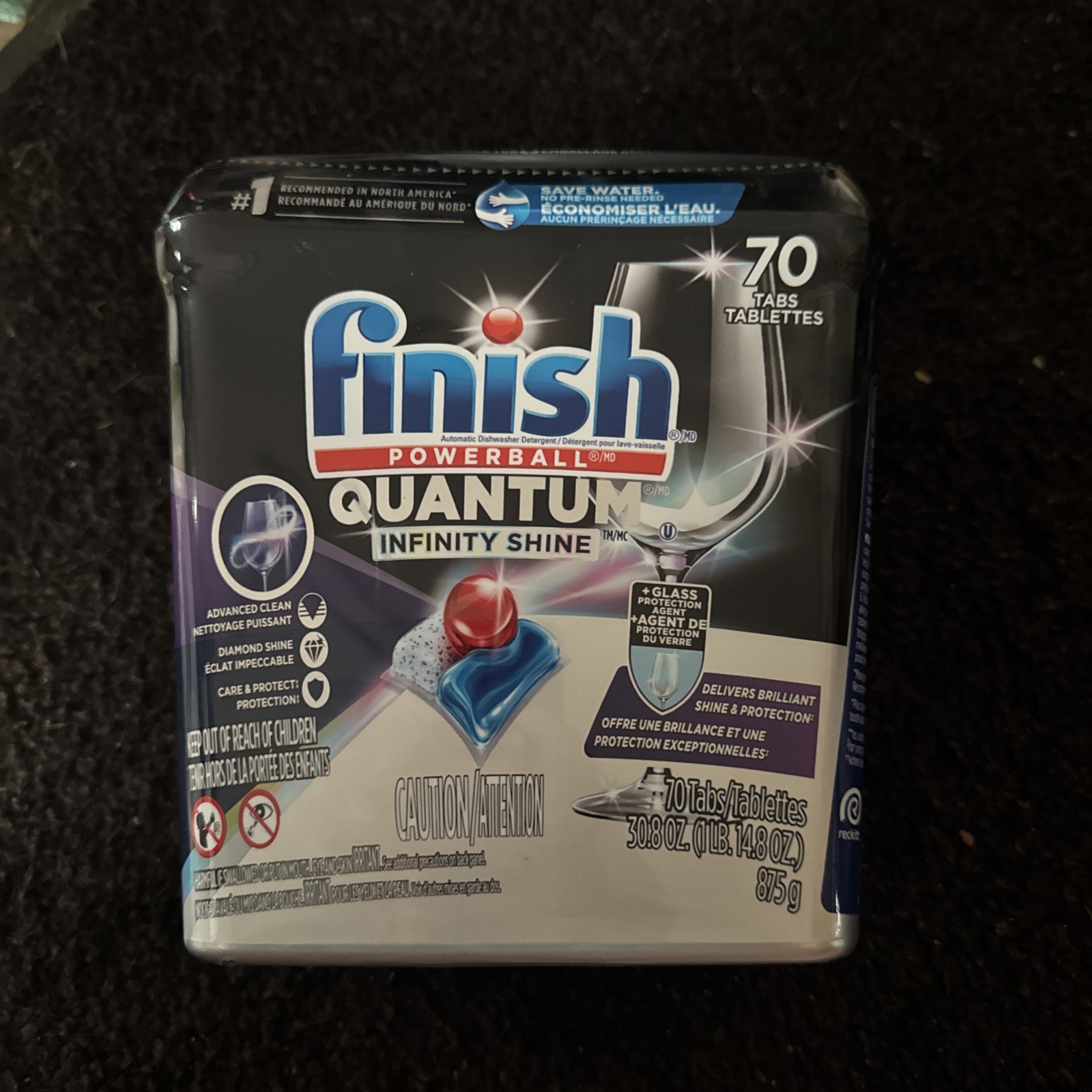 Finish Quantum Infinity Shine Dishwasher Pods, No Pre-Rinse Dishwasher Detergent