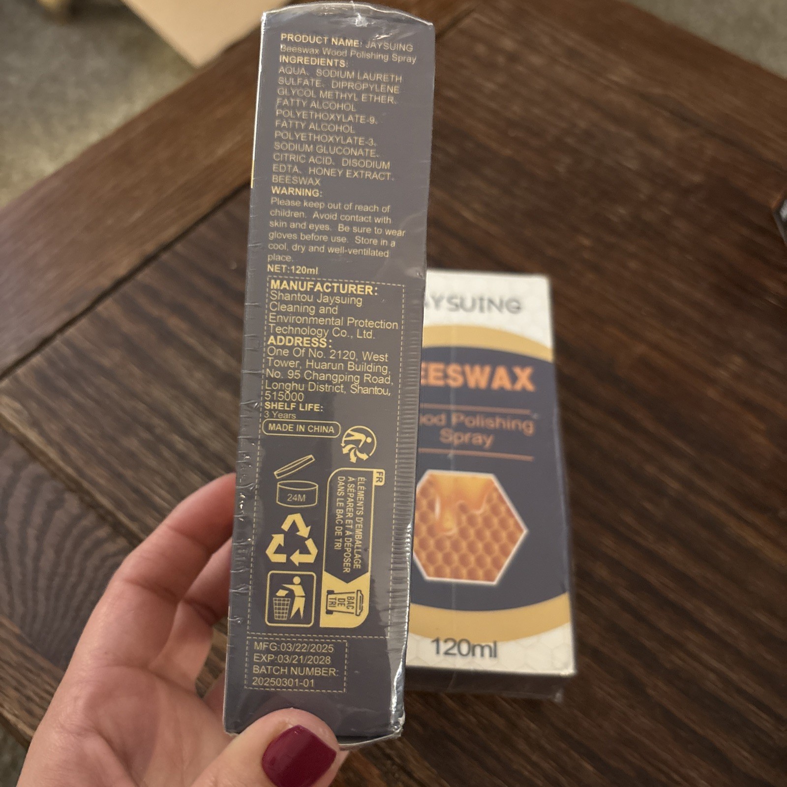 JaySuing Beeswax Wood Polishing Spray and Restorer 120ml Exp May 2028 New Lot 2