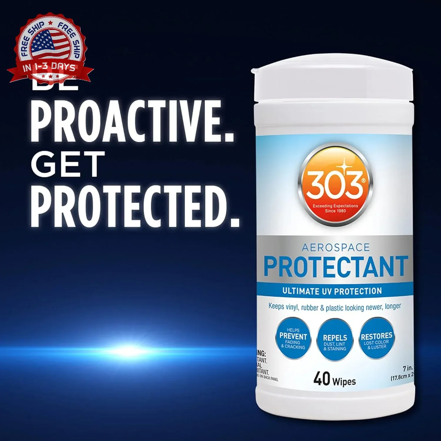 303 Products (30321) Products Aerospace Protectant 40 Count Wipes – Ultimate UV