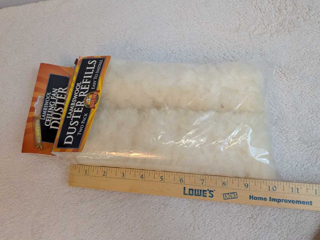 Wool Shop Lambswool Duster Refills Two Pack Ceiling Fan Easy Install