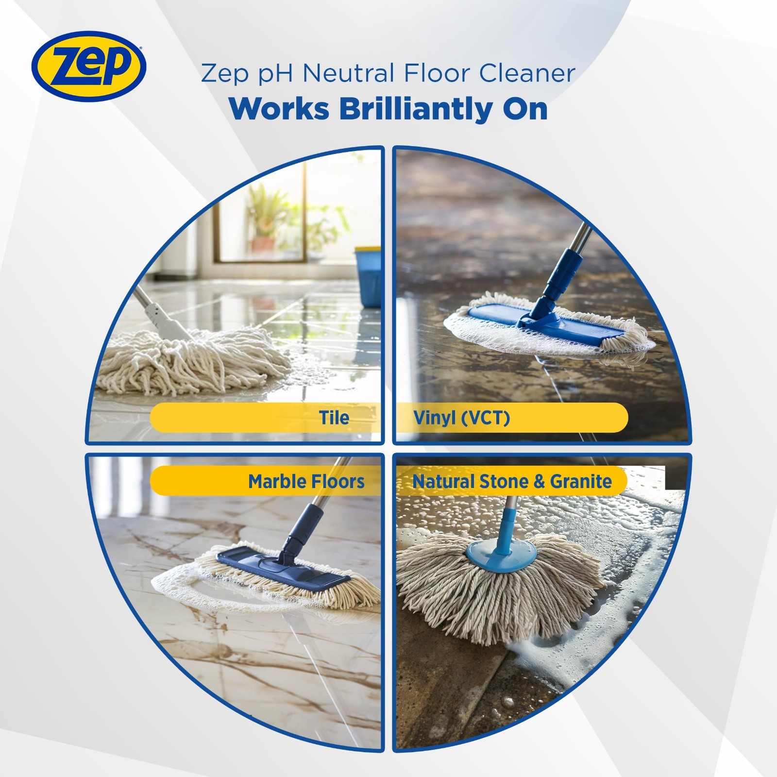 Concentrated pH Neutral Industrial Floor Cleaner – 1 Gallon – All-Purpose Cleane