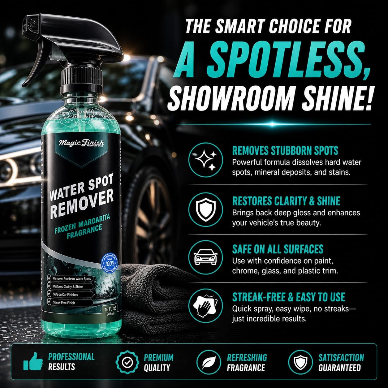 Water Spot Remover for Cars – Professional Hard Water Stain & Mineral Deposit…