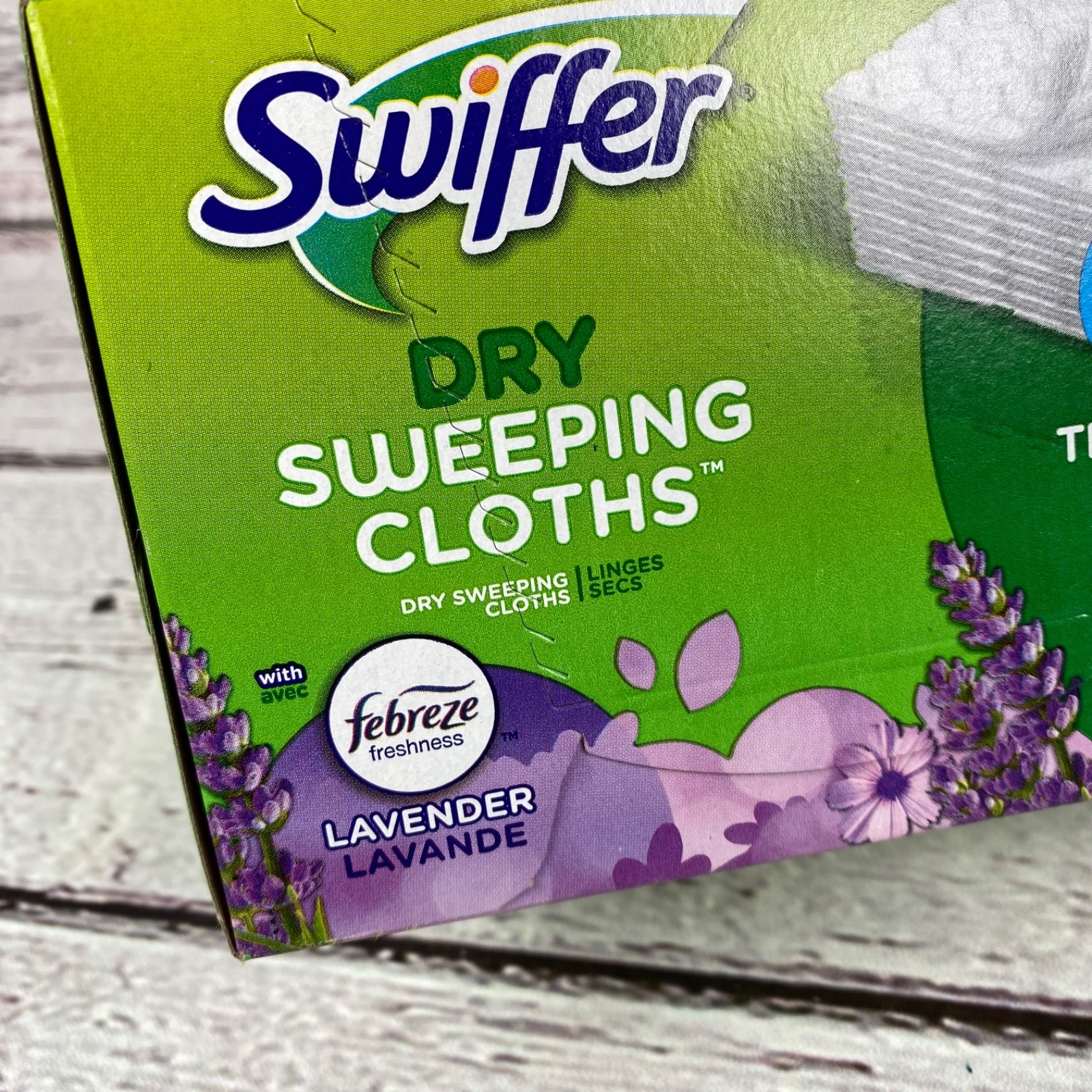 Swiffer Dry Sweeping Cloths Febreze Lavender Scent Lot of 2 Open Box ~40 Cloths
