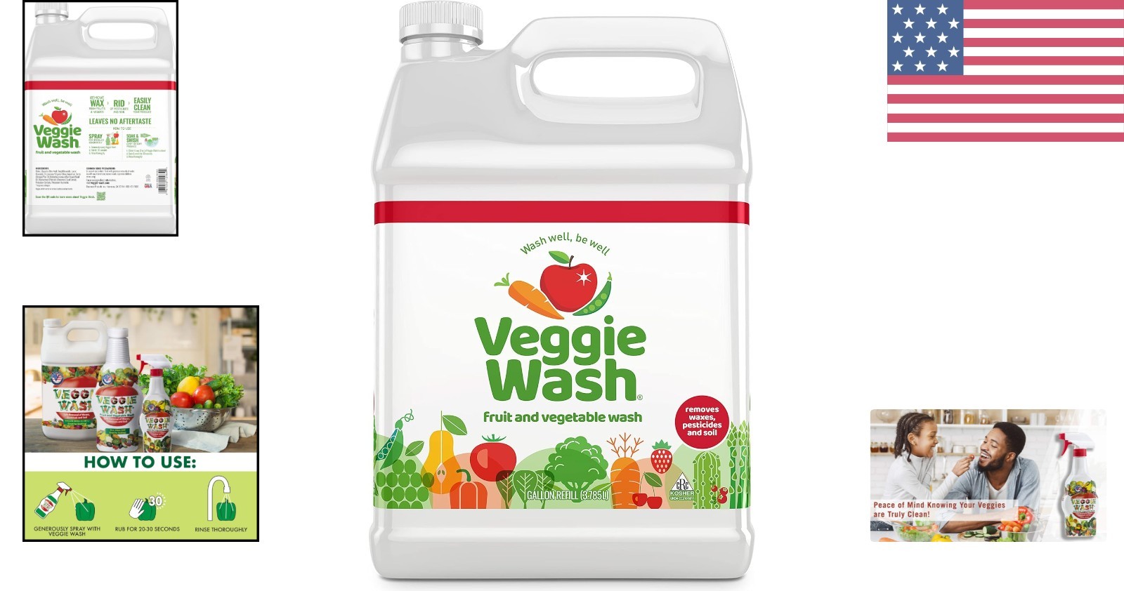 Eco-Friendly 1 Gallon Spray for Cleaning Fruits & Vegetables – Formula