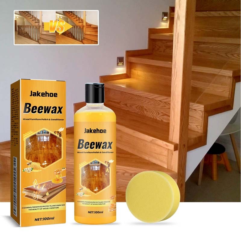 Beeswax Wood Furniture Polish Conditioner All‑in‑One Cleaner Restorer 100ml Hot
