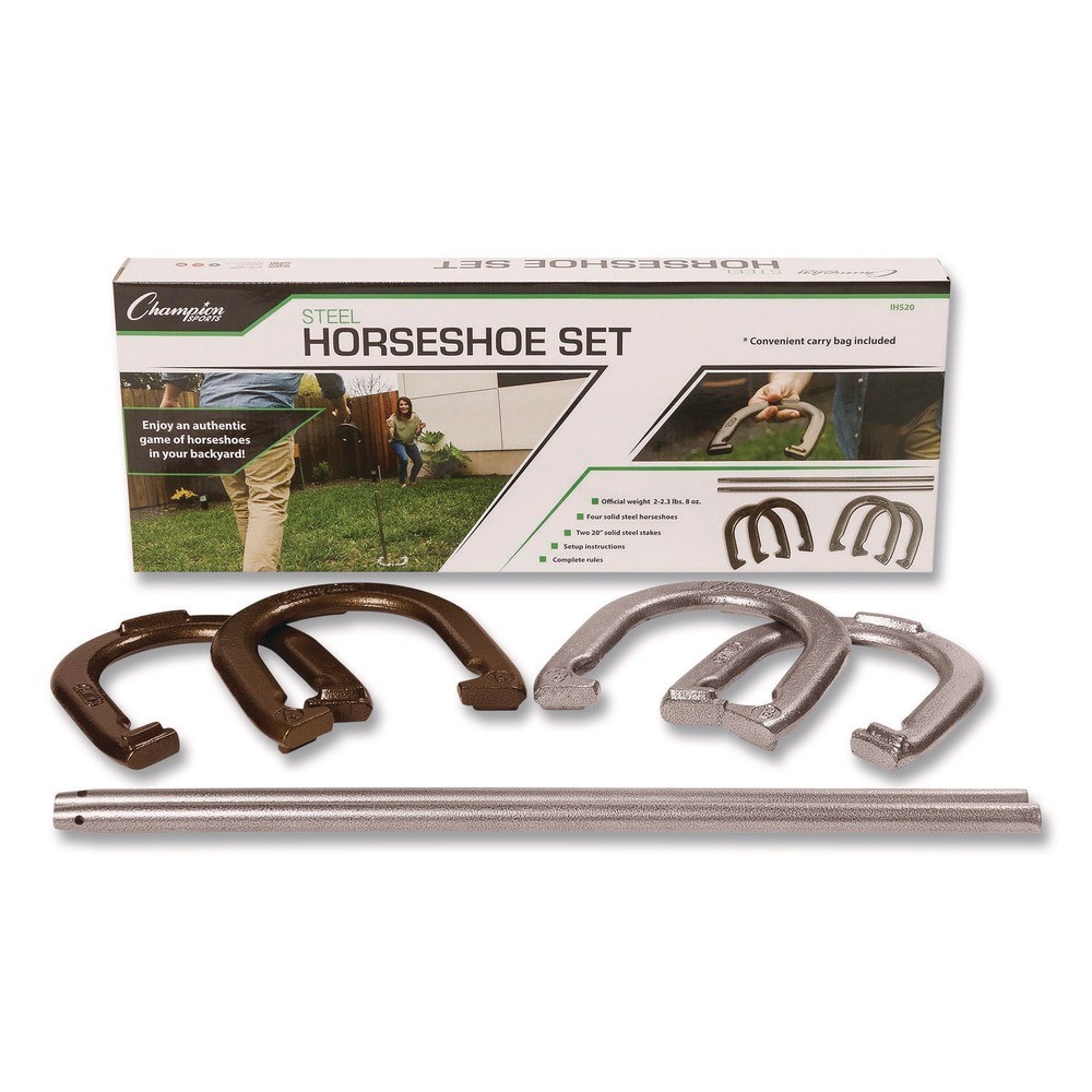 Champion Sports IHS20 Steel Horseshoe Set (1-Set) New