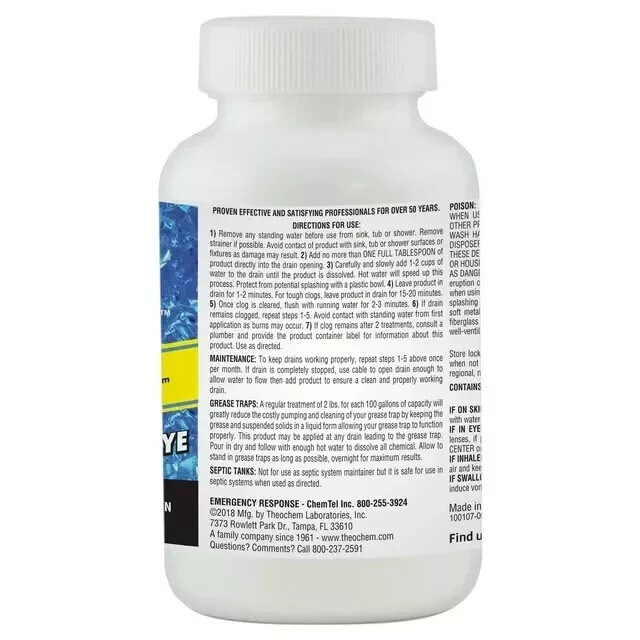 Clean Shot Crystal Drain Opener 1lb