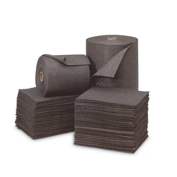 Brady Sorbent Pad, 19 gal, 15 in x 19 in, , Gray, 100 PK UXT100 Brady UXT100 15