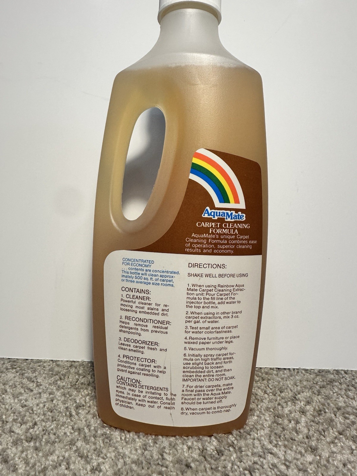 AquaMate Carpet Cleaning Formula By Rexair. New. 32 0z.